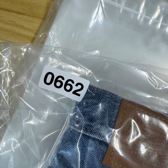 Levi Strauss Premium High Loose Shorts Denim Blue‎ Women Size 24 - Picture 12 of 12